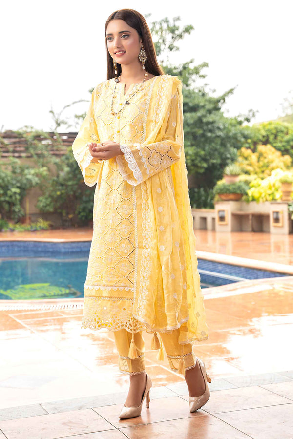 3 Piece Unstitched - Signature Minakari Lawn Suit - SM-103