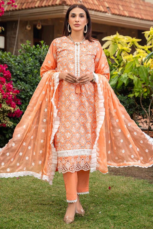 3 Piece Unstitched - Signature Minakari Lawn Suit - SM-104