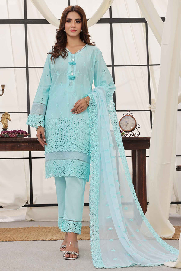 3 Piece Stitched - Fasna-e-Ishq Chikankari Suit ZA-FS-2424