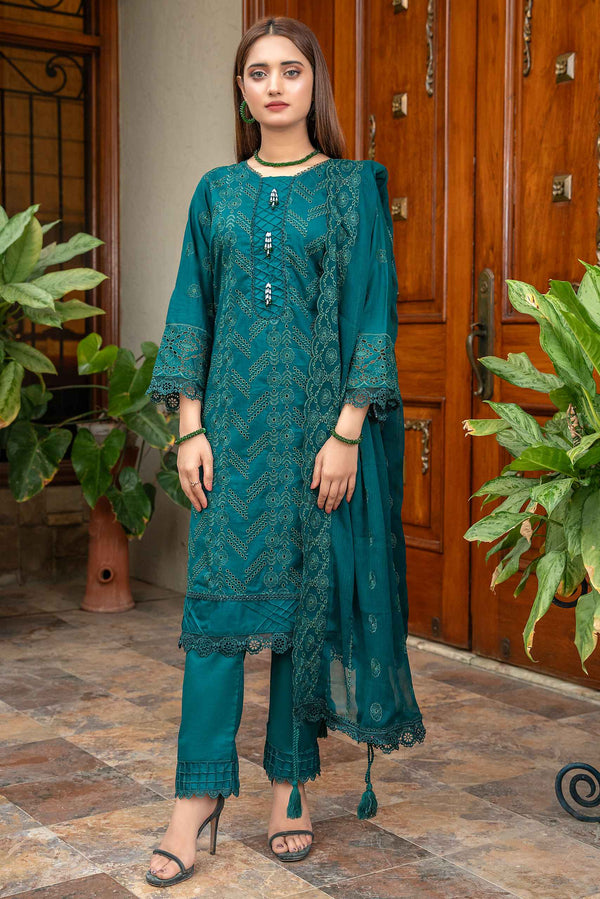 3 Piece Unstitched - Signature Minakari Lawn Suit - SM-105