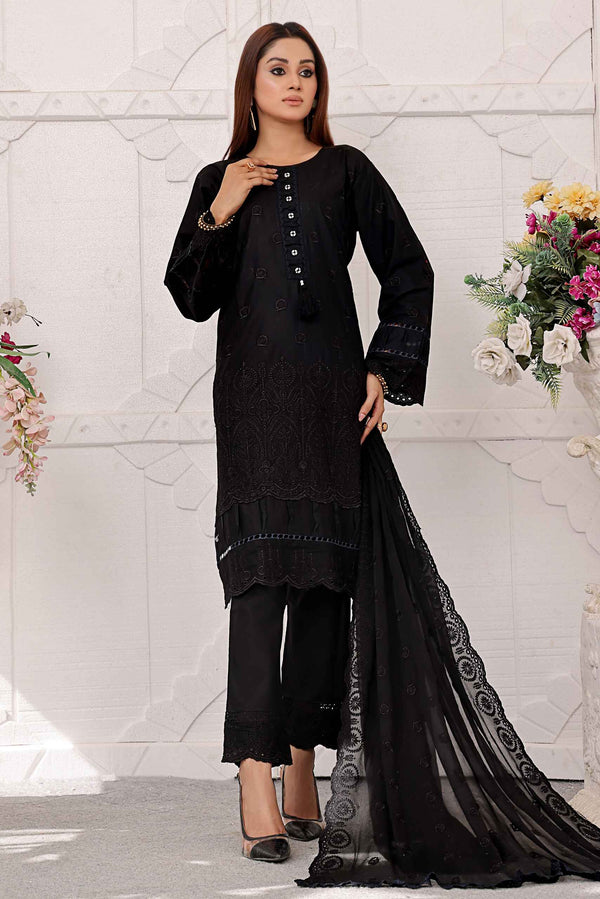 3 Piece Stitched - Fasna-e-Ishq Chikankari Suit ZA-FS-2423