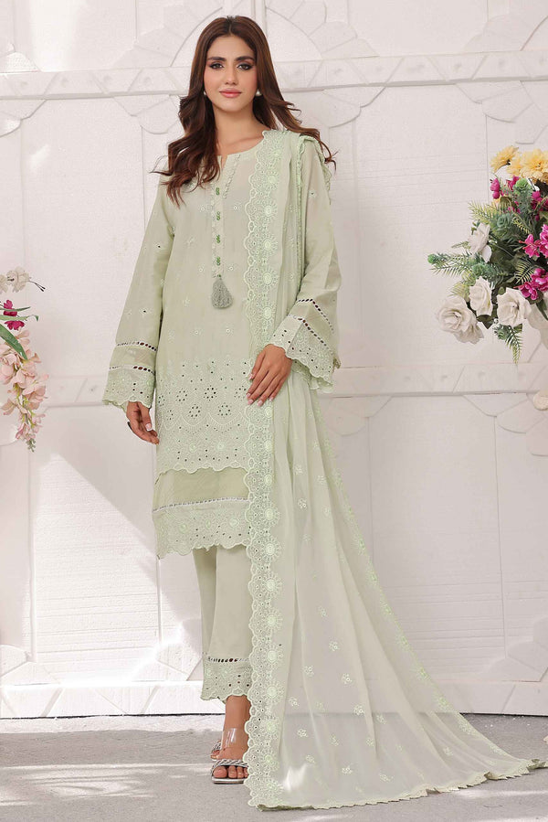 3 Piece Stitched - Fasna-e-Ishq Chikankari Suit ZA-FS-2426