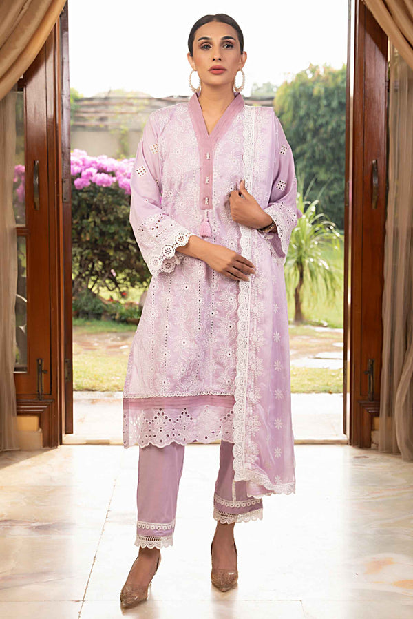 3 Piece Unstitched - Signature Minakari Lawn Suit - SM-107