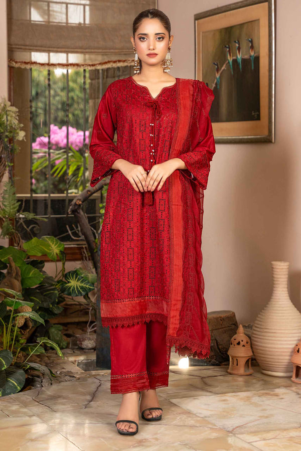 3 Piece Unstitched - Signature Minakari Lawn Suit - SM-108