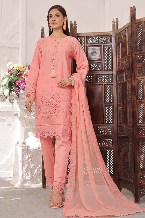 3 Piece Stitched - Fasna-e-Ishq Chikankari Suit ZA-FS-2427