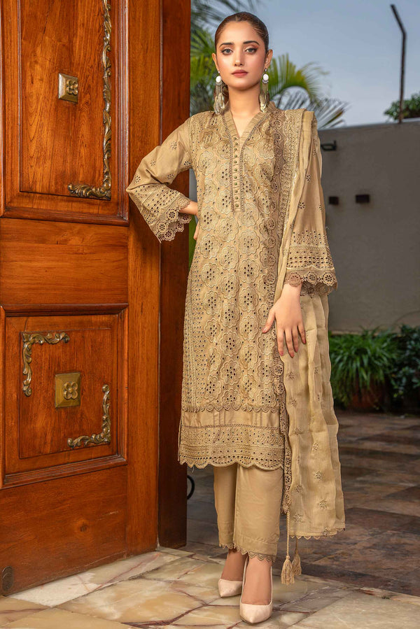 3 Piece Unstitched - Signature Minakari Lawn Suit - SM-111