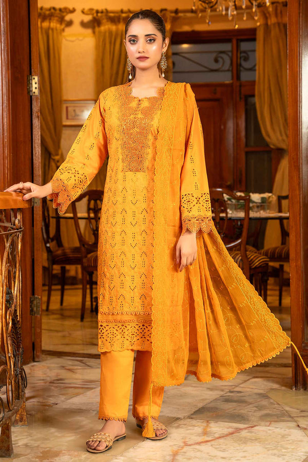 3 Piece Unstitched - Signature Minakari Lawn Suit - SM-112