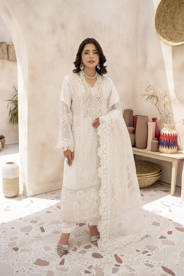 EMBROIDRED CHIFFON ZFHS-001