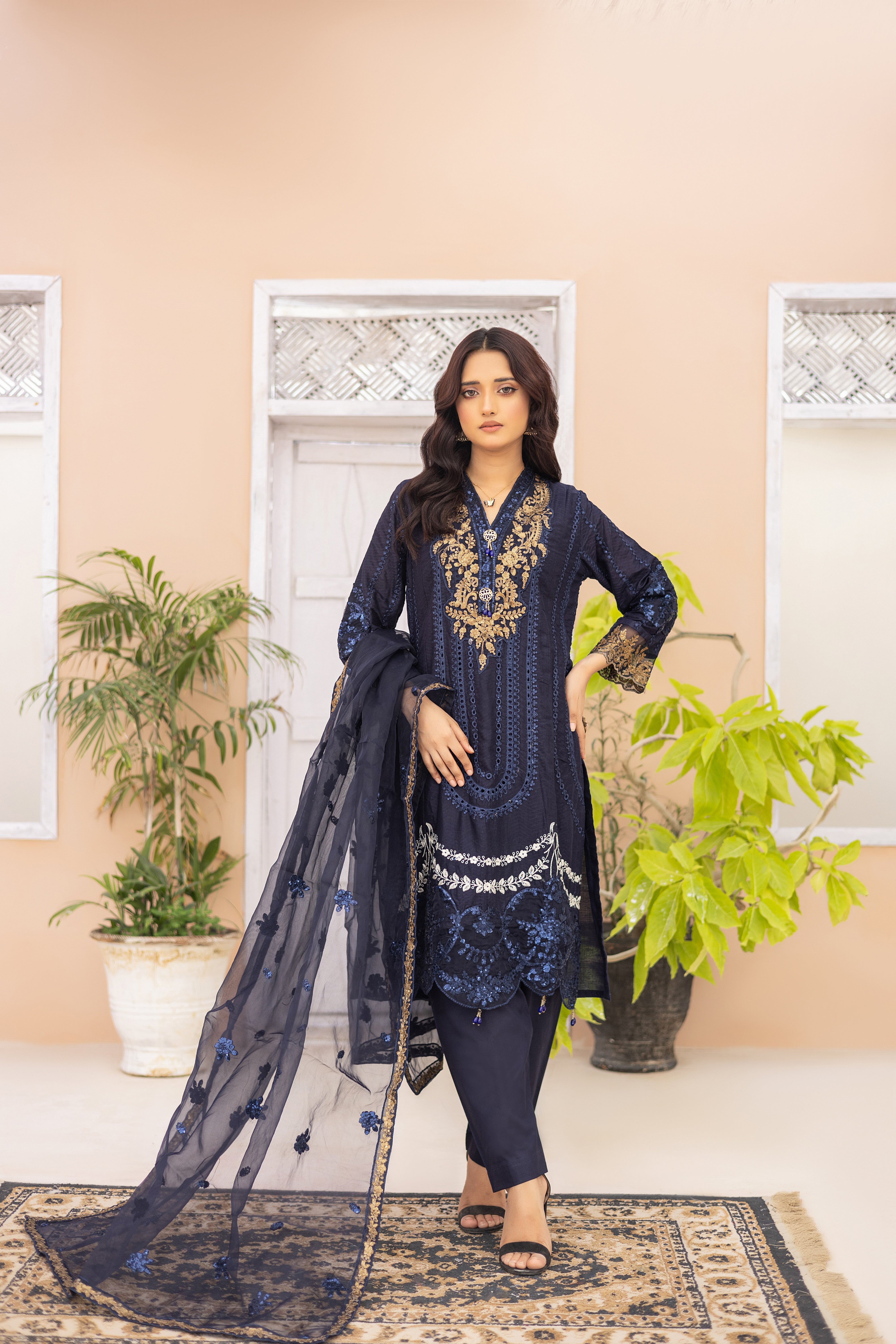 Zeenat-Semi Stitched Lawn