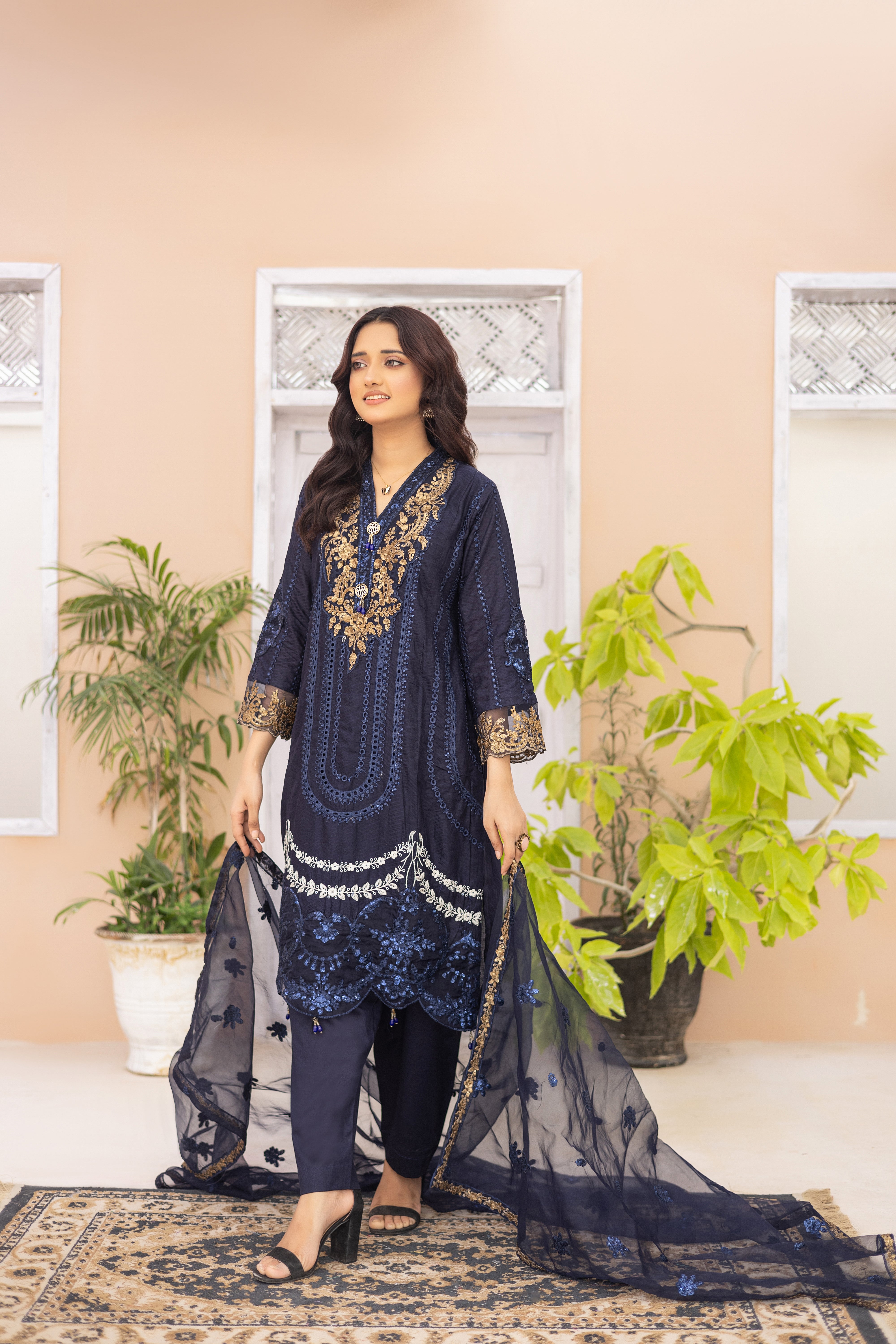 Zeenat-Semi Stitched Lawn