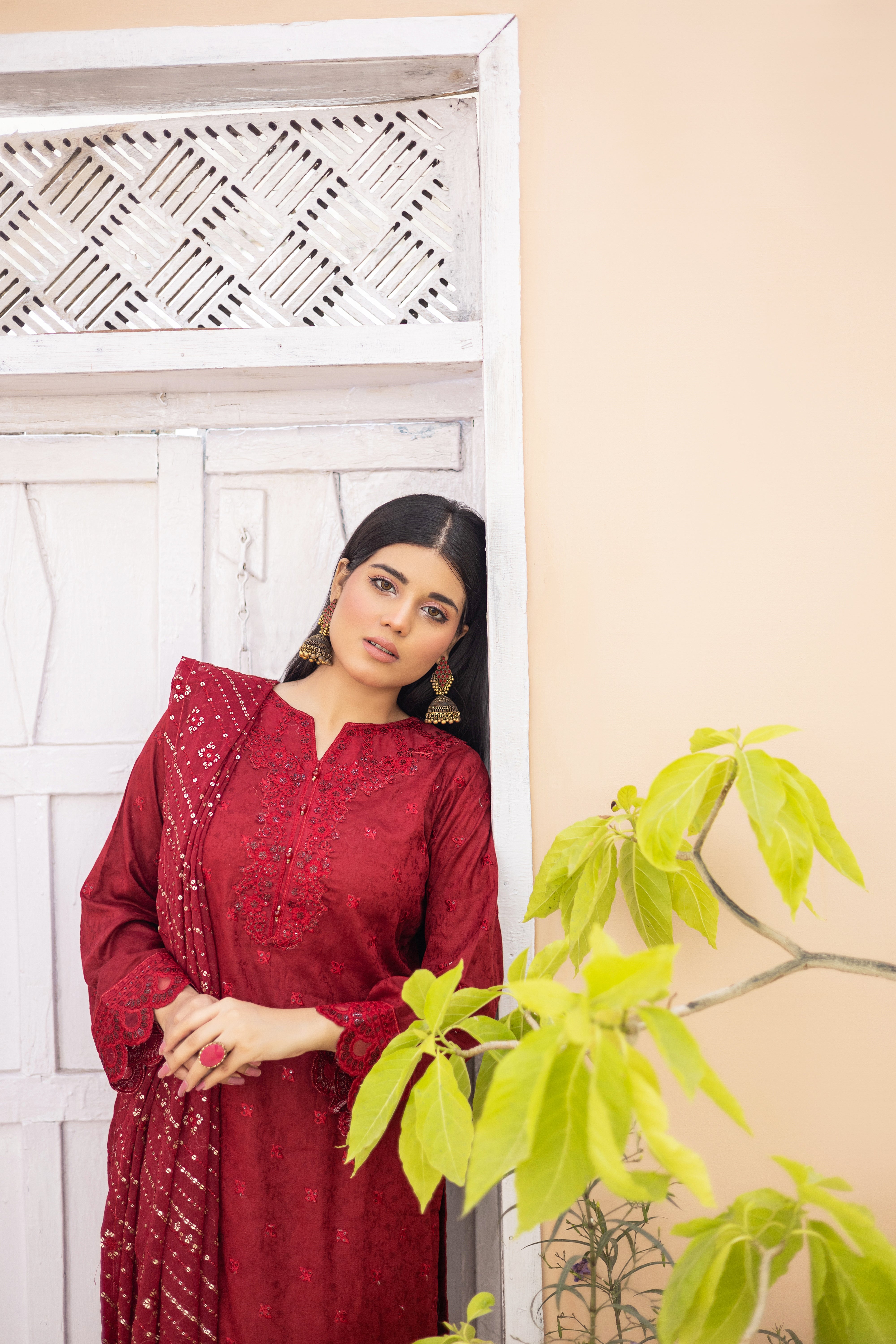 Maheroo-Semi Stitched Lawn