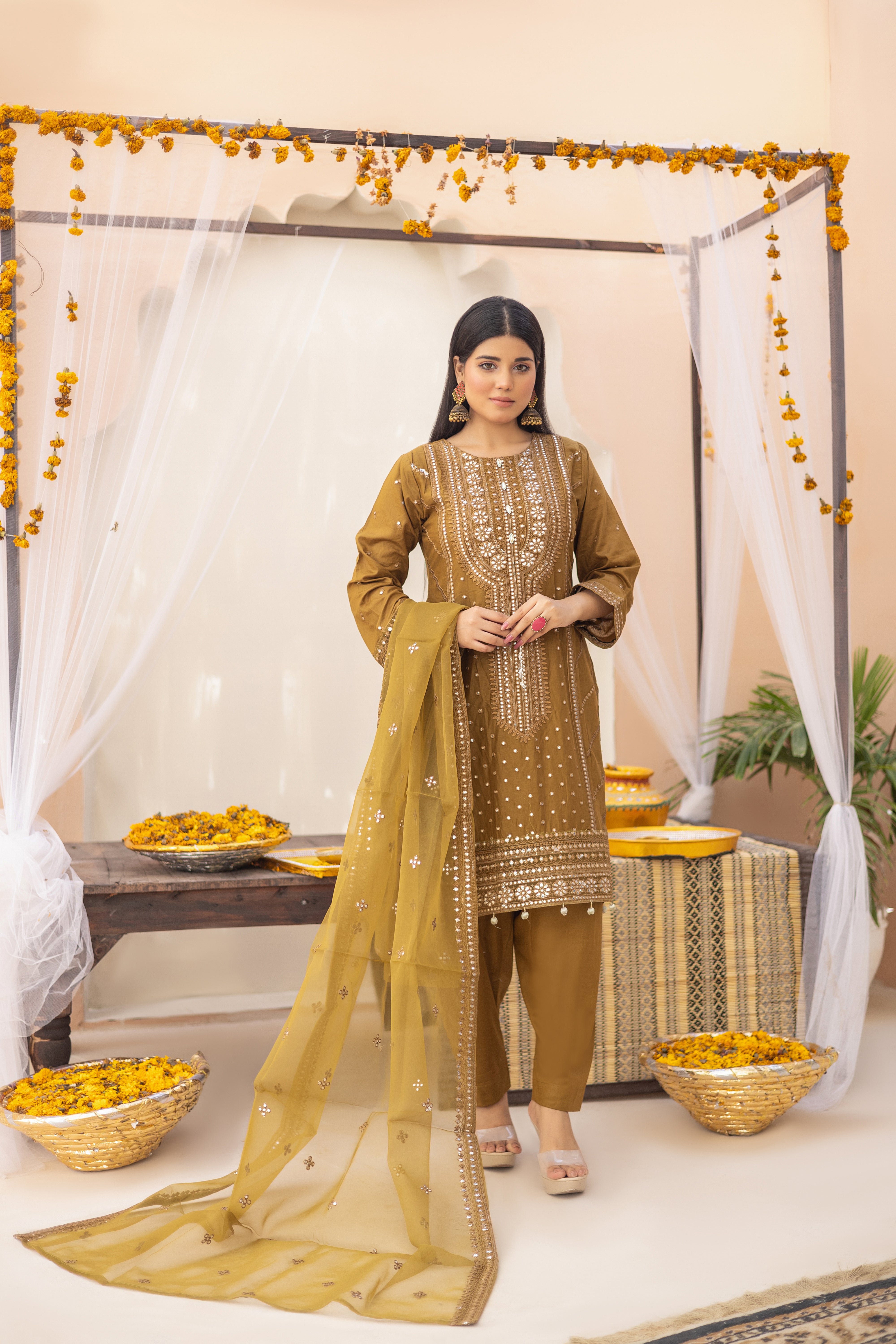 Aarzoo-Semi Stitched Lawn