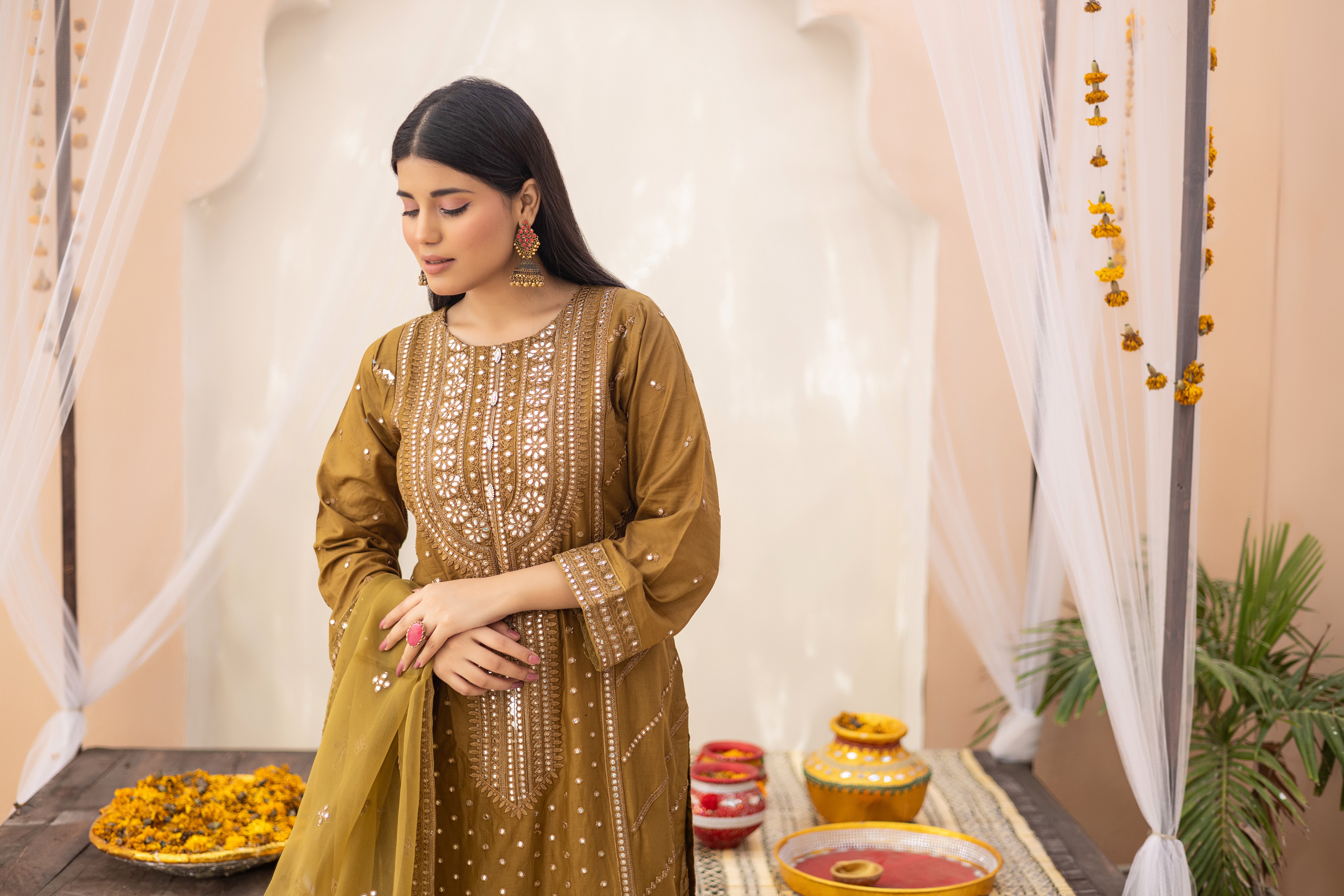 Aarzoo-Semi Stitched Lawn