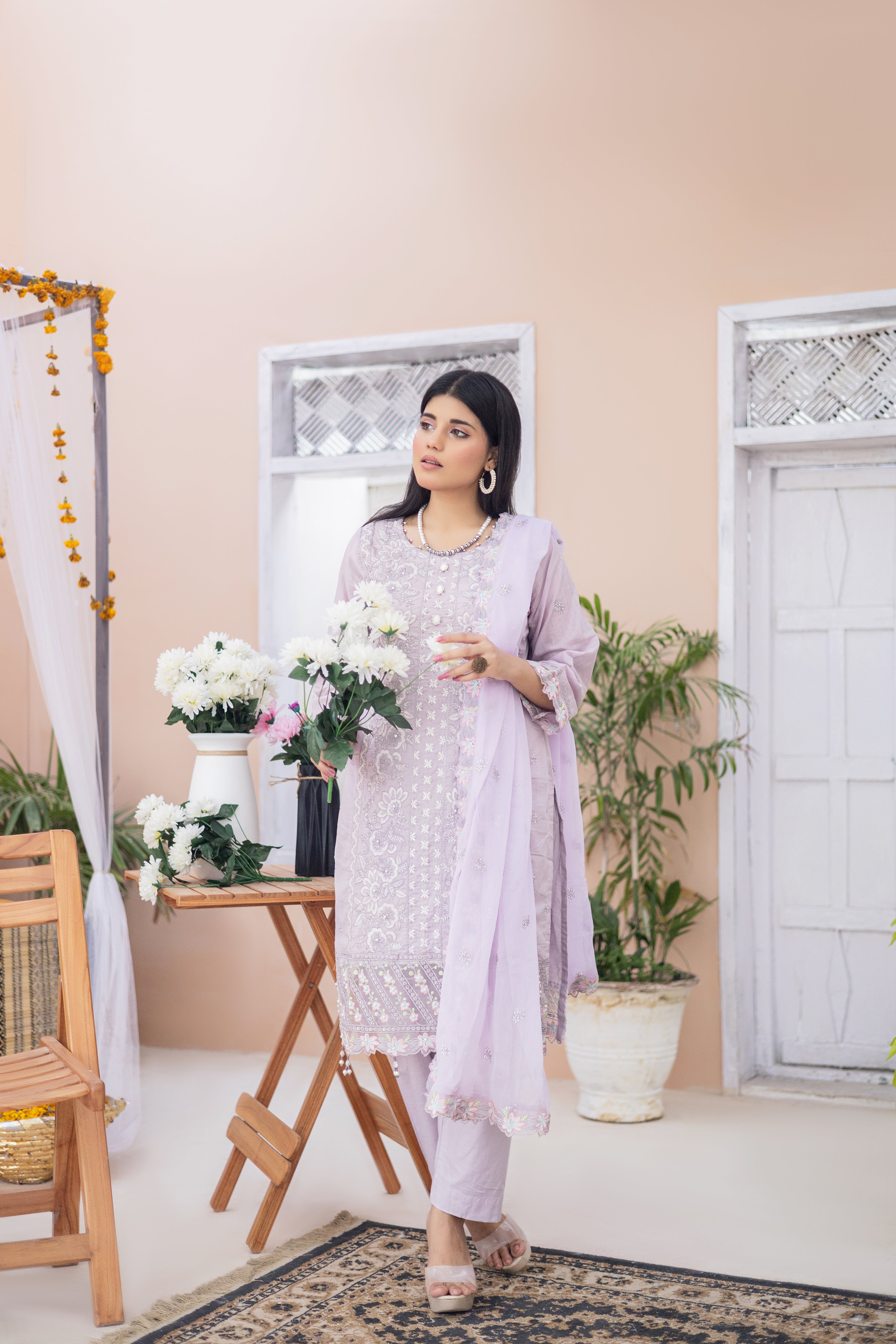 Dhanak-Semi Stitched Lawn