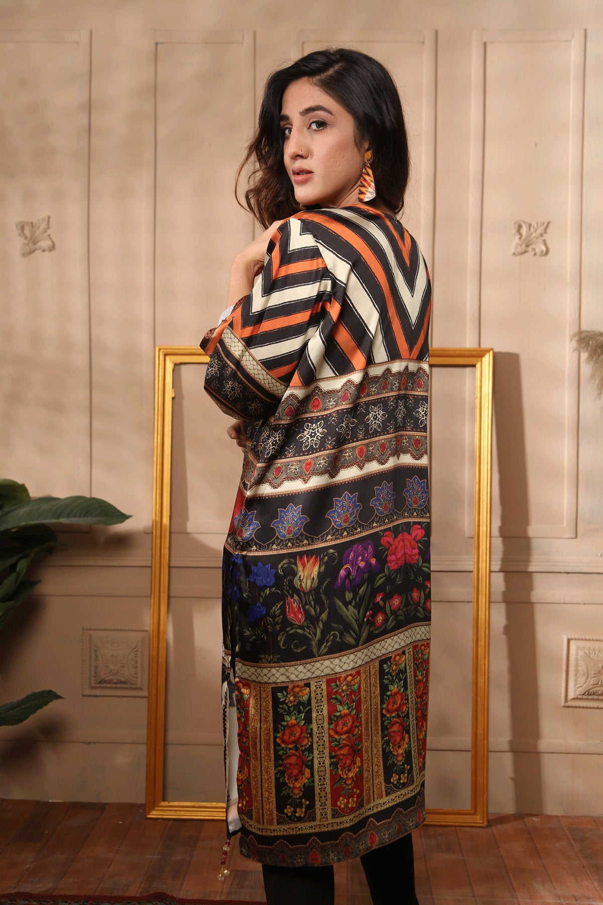 Charmeuse Silk Stitched Kurti-003